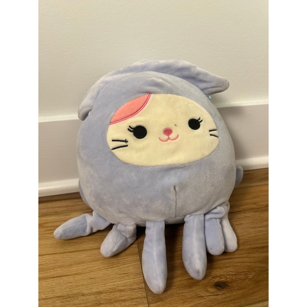 Squishmallows Plush Toy Kids 8 Inch Purple Cat in Octopus Costume Stuffed Animal